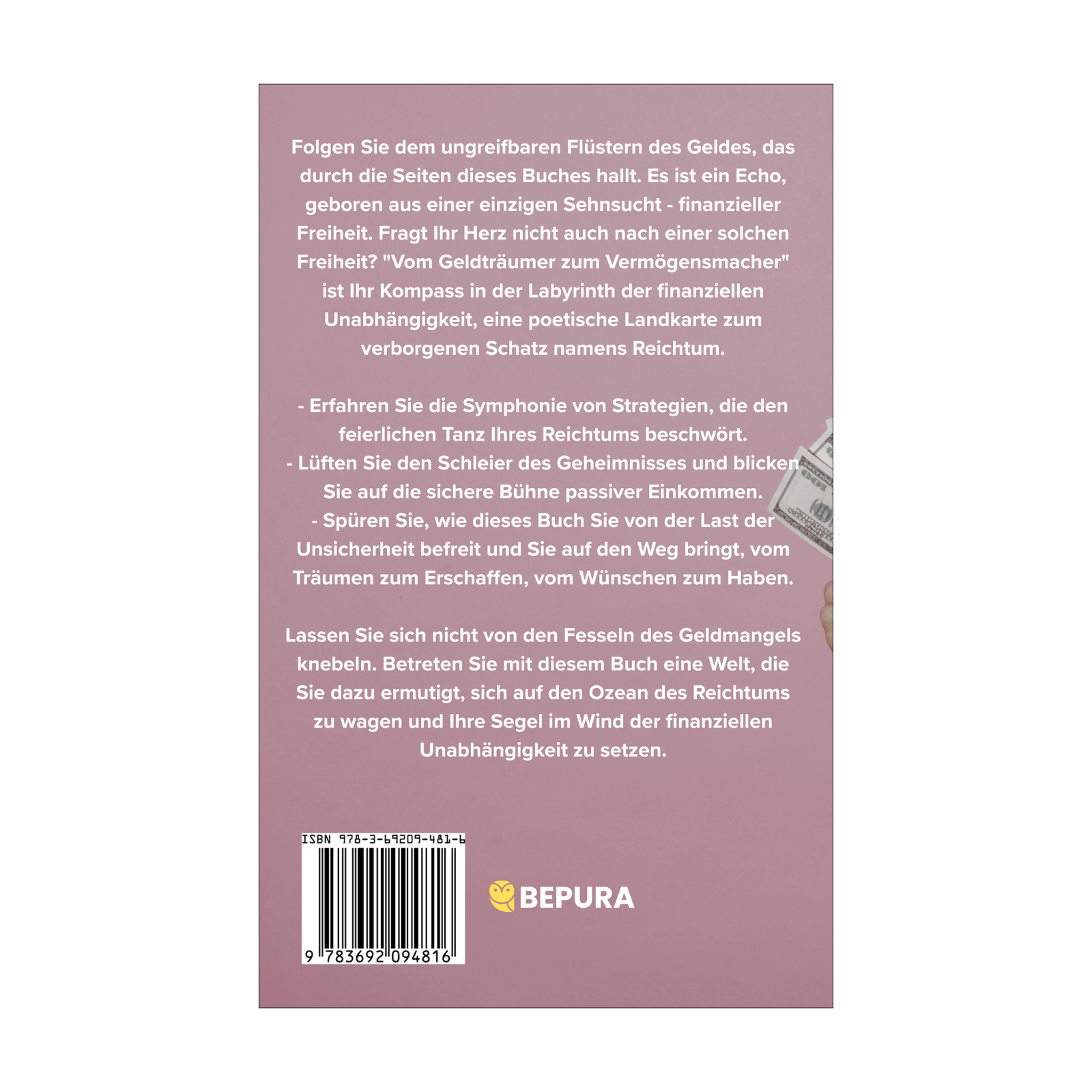 Vom Geldträumer zum Vermögensmacher || Dein Weg zu Reichtum und finanzieller Unabhängigkeit 2 Vom Geldträumer zum Vermögensmacher Rückseite