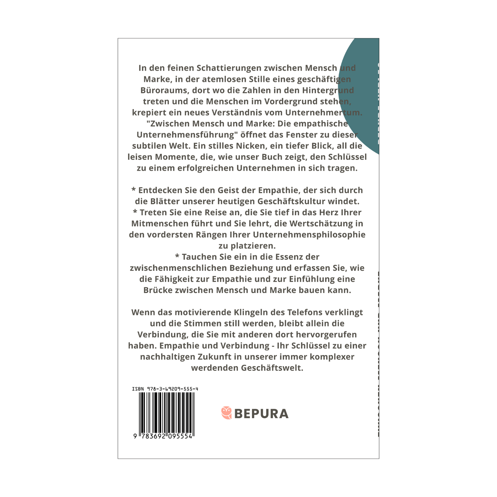 Zwischen Mensch und Marke || Die empathische Unternehmensführung 2 Zwischen Mensch und Marke Rückseite