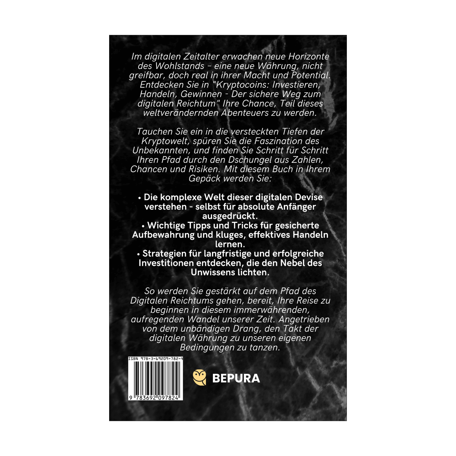 Kryptocoins - Investieren, Handeln, Gewinnen || Der sichere Weg zum digitalen Reichtum 2 Kryptocoins Investieren, Handeln, Rückseite