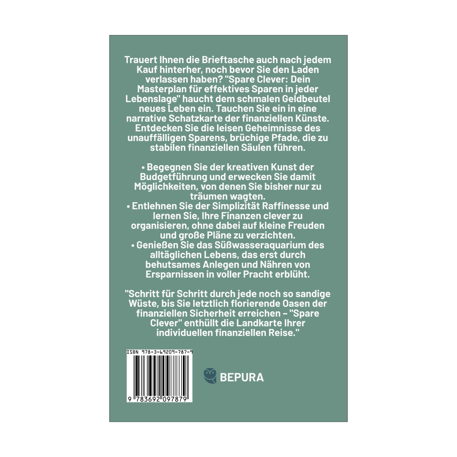Spare Clever || Dein Masterplan für effektives Sparen in jeder Lebenslage 2 Spare Clever Rückseite