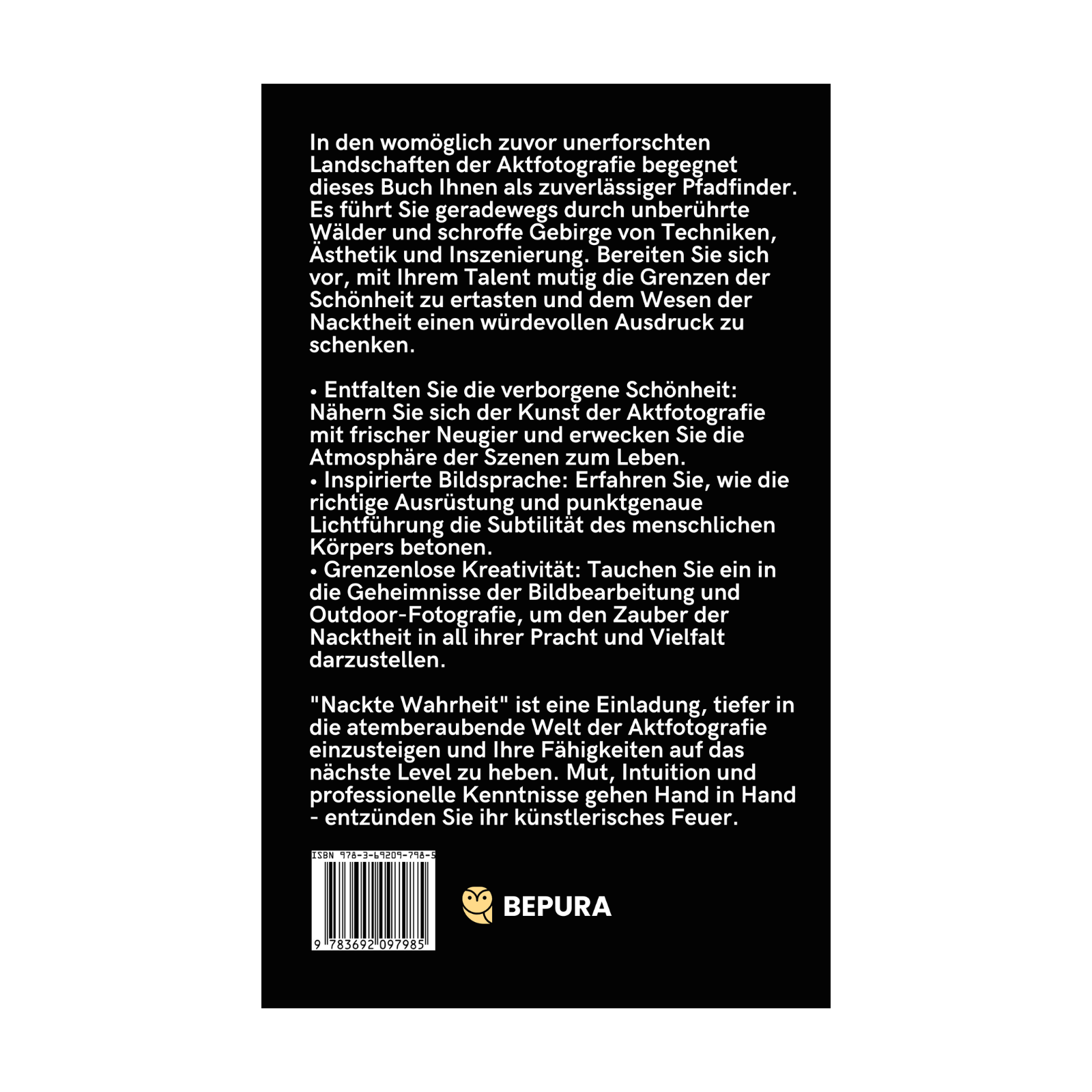 Nackte Wahrheit || Entblöße Dein Talent in der Aktfotografie 2 Nackte Wahrheit Rückseite