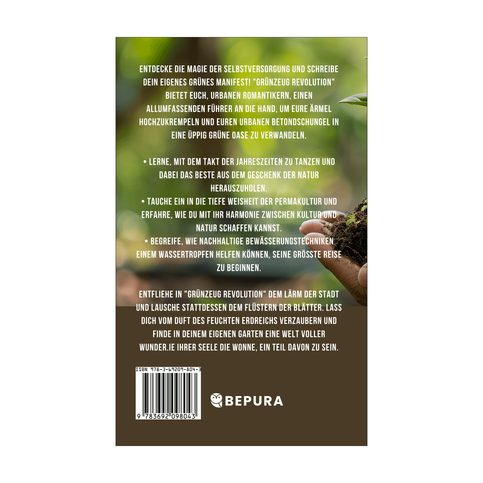 Grünzeug Revolution || Wie dein Garten dich zum ultimativen Selbstversorger macht 2 Grünzeug Revolution Rückseite