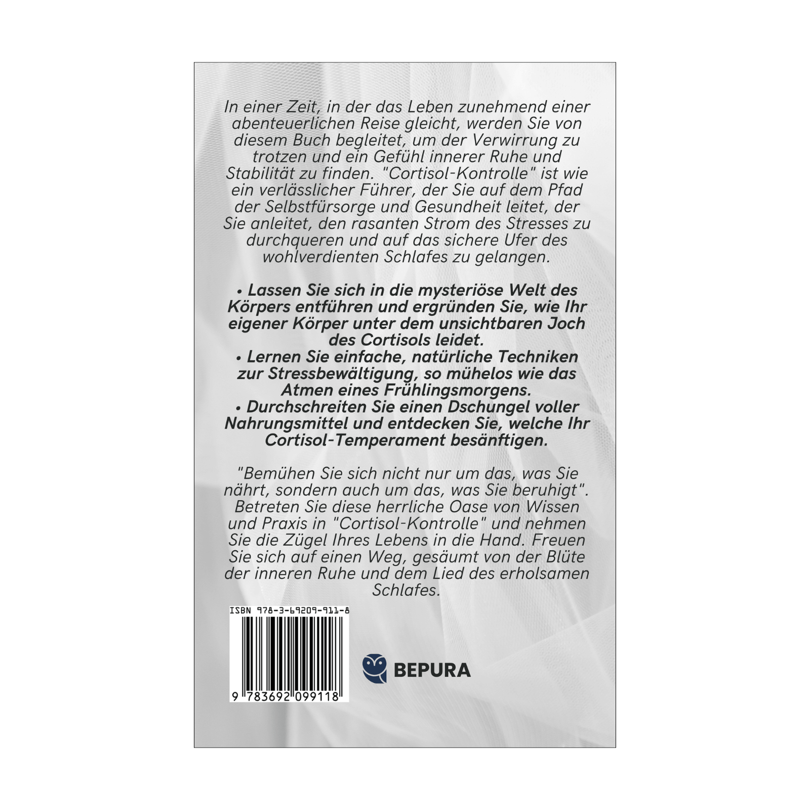 Cortisol-Kontrolle || Dein Weg zu innerer Ruhe und gesundem Schlaf durch natürliche Stressbewältigung und gezielte Ernährung 2 Cortisol-Kontrolle Rückseite