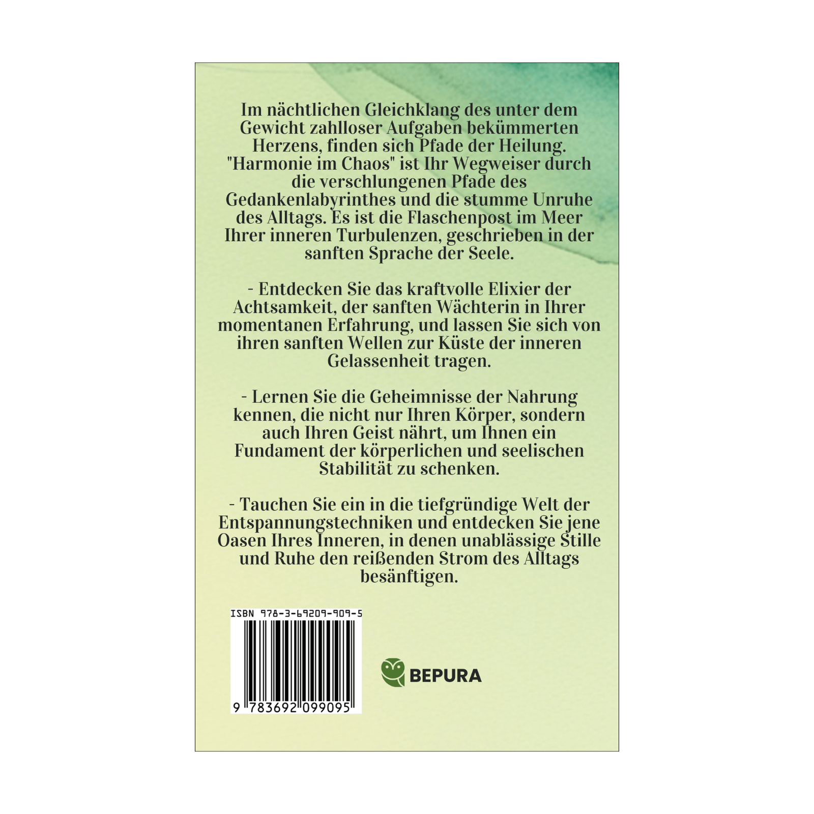 Harmonie im Chaos || Spirituelle Wege zu innerer Ruhe für gestresste Eltern und Berufstätige 2 Harmonie im Chaos Rückseite