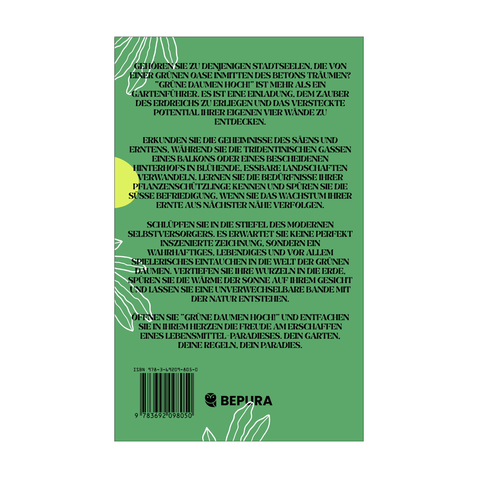 Grüne Daumen hoch! || Der spielerische Start in Dein Selbstversorger-Paradies 2 Grüne Daumen hoch! Rückseite