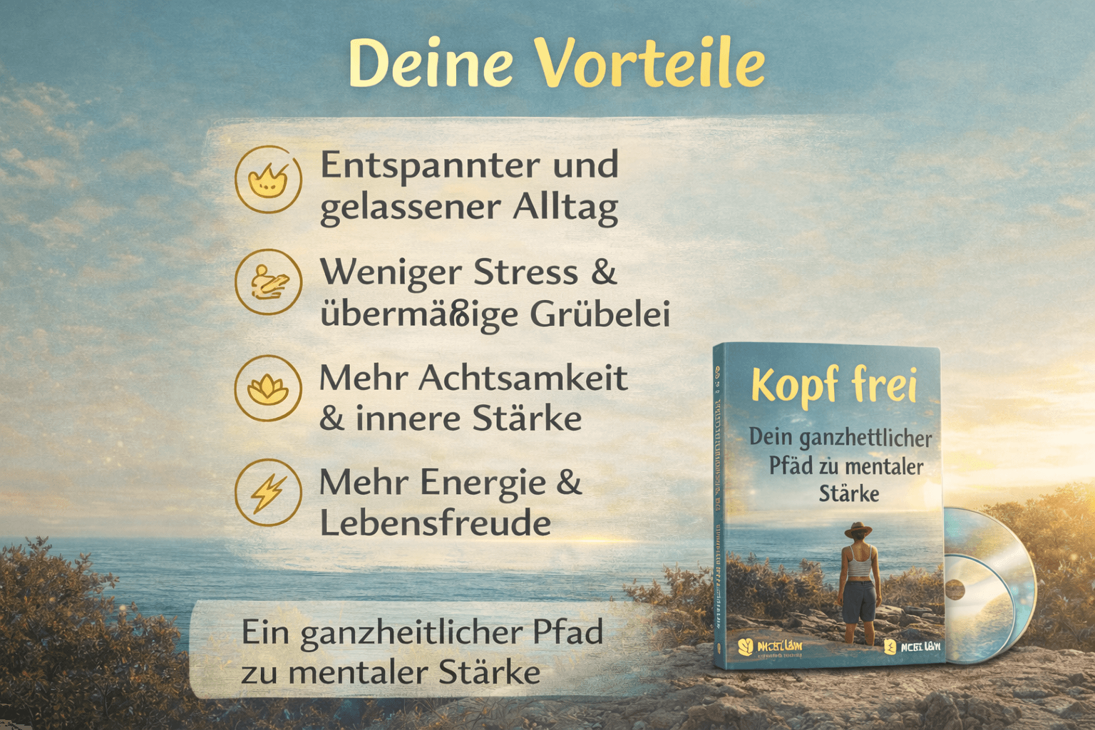 Kopf frei - Dein ganzheitlicher Pfad zu mentaler Stärke || Achtsamkeit, Meditation und natürliche Methoden gegen Stress 5 Kopf Frei Vorteile 2
