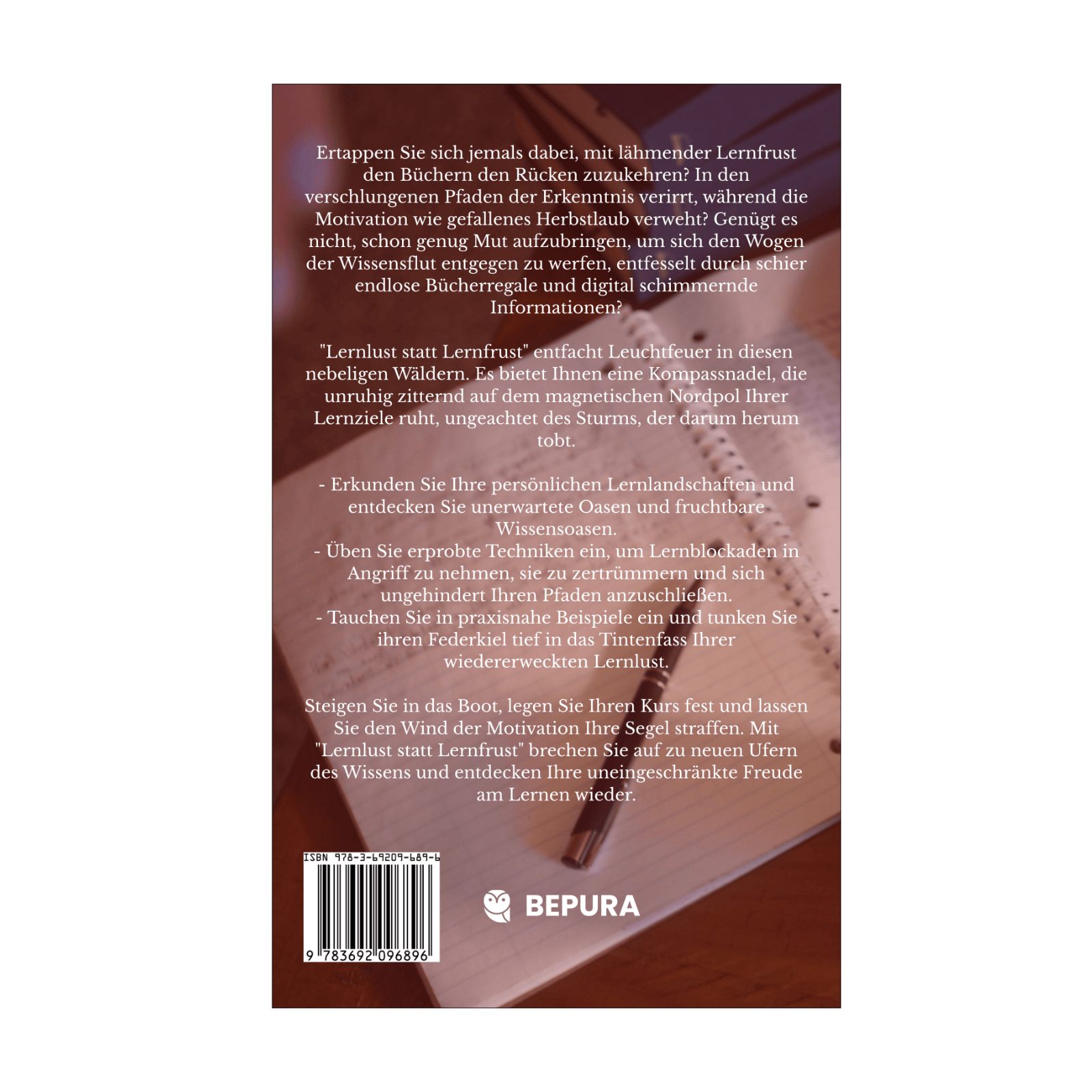 Lernlust statt Lernfrust || Effektive Strategien, um deine Motivation zu entfachen und Lernblockaden zu sprengen 2 Lernlust statt Lernfrust Rückseite