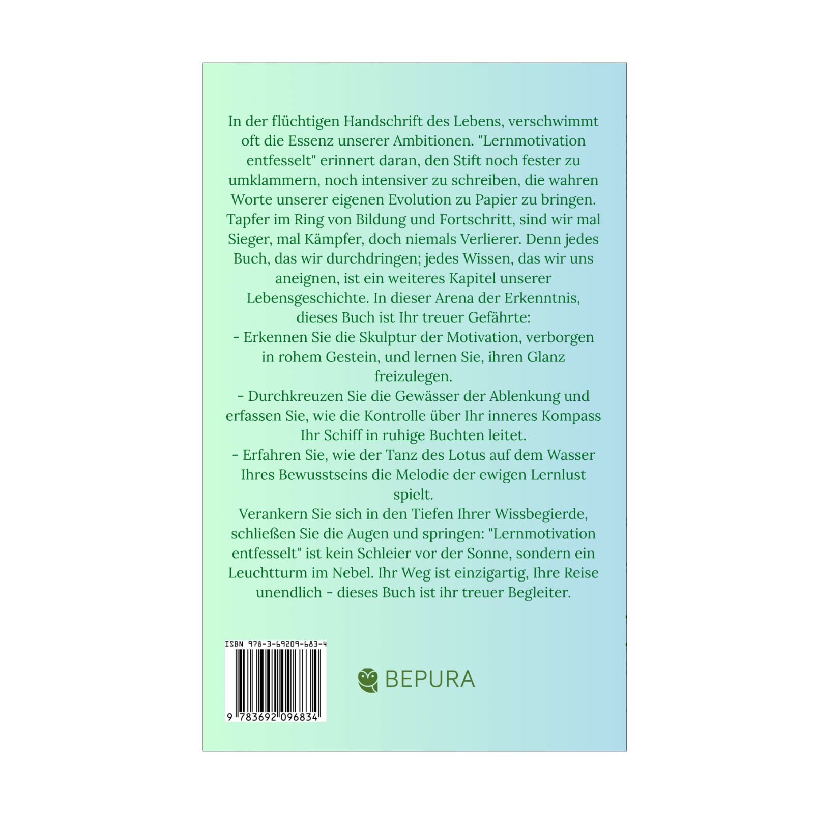 Lern-Motivation entfesselt || Effektive Techniken für unerschütterliche Disziplin und anhaltende Selbstmotivation 2 Lern-Motivation entfesselt Rückseite