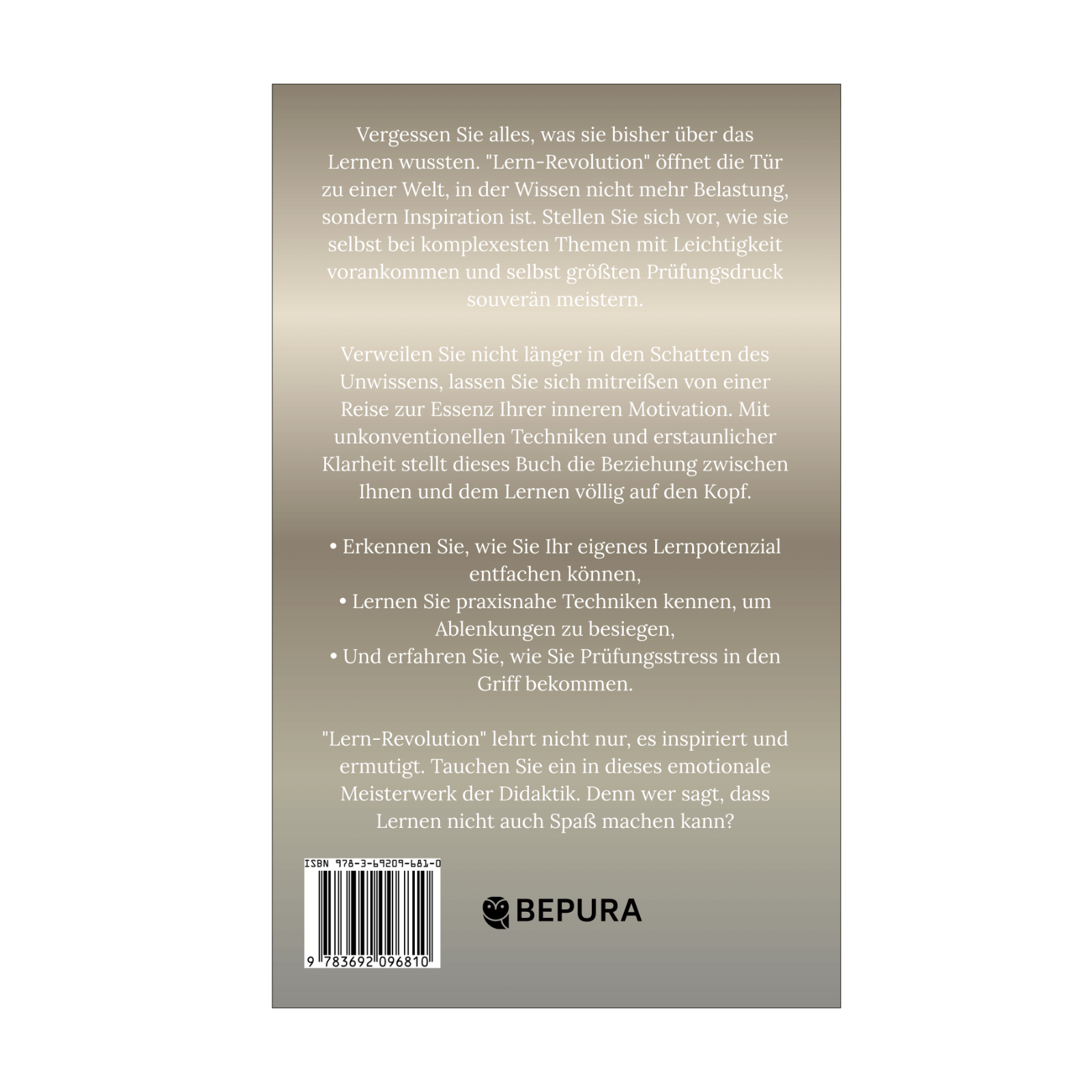 Lern-Revolution || Entfache deine innere Motivation und meistere jede Prüfung mit Leichtigkeit 2 Lern-Revolution Rückseite