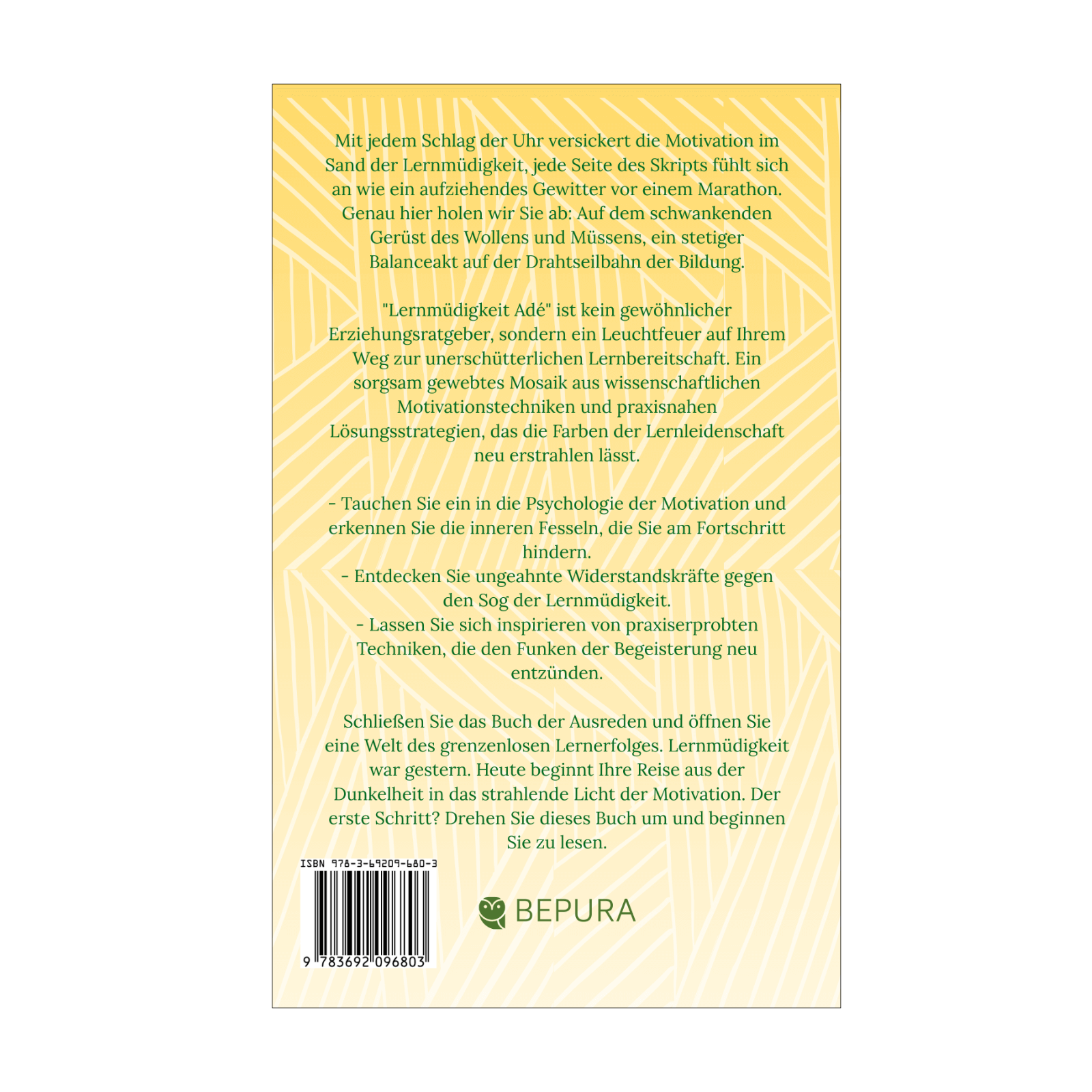 Lernmüdigkeit Adé || Praktische Wege zu grenzenloser Motivation und Lernerfolg 2 Lernmüdigkeit Adé Rückseite