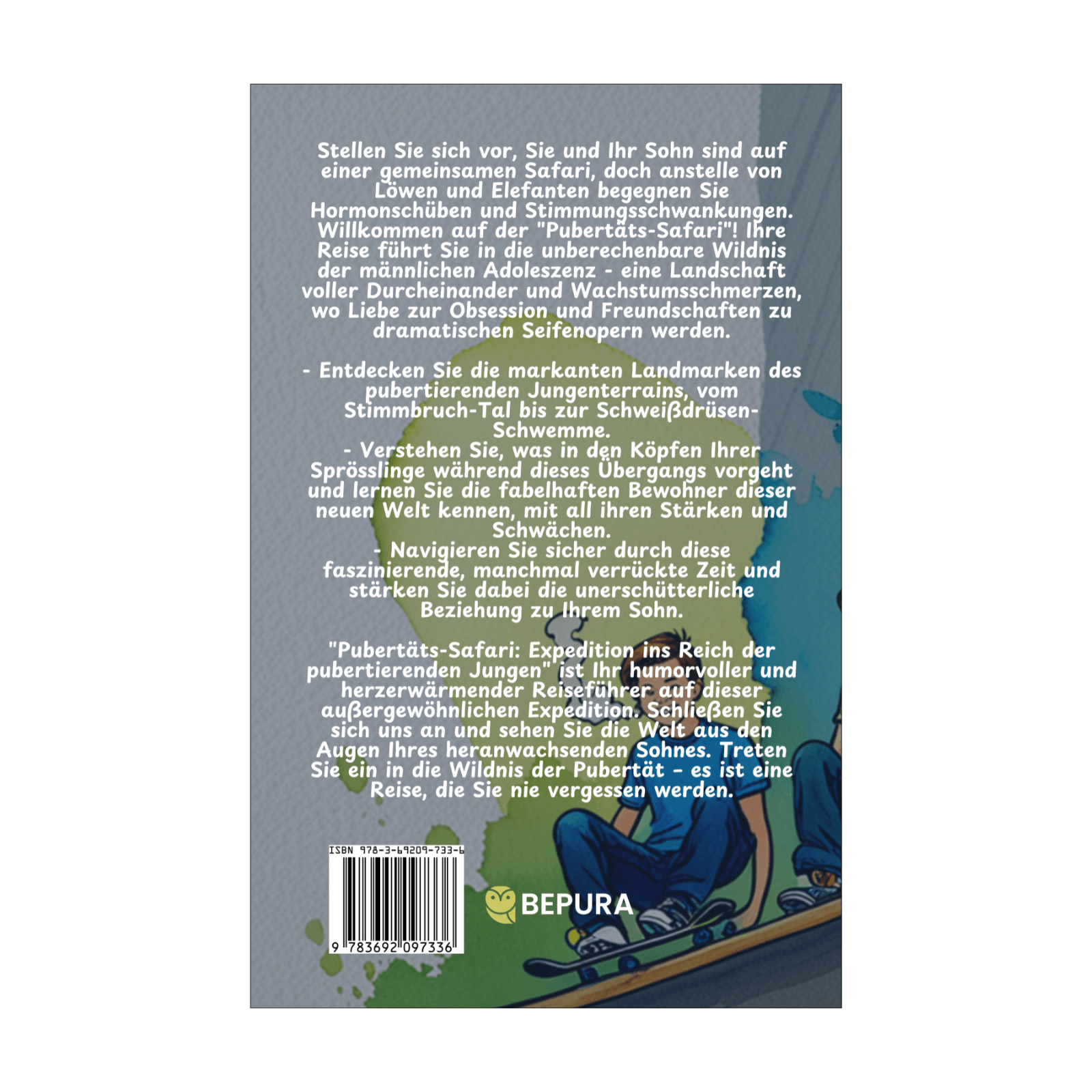 Pubertäts-Safari: Expedition ins Reich der pubertierenden Jungen 2 Pubertäts-Safari Rückseite