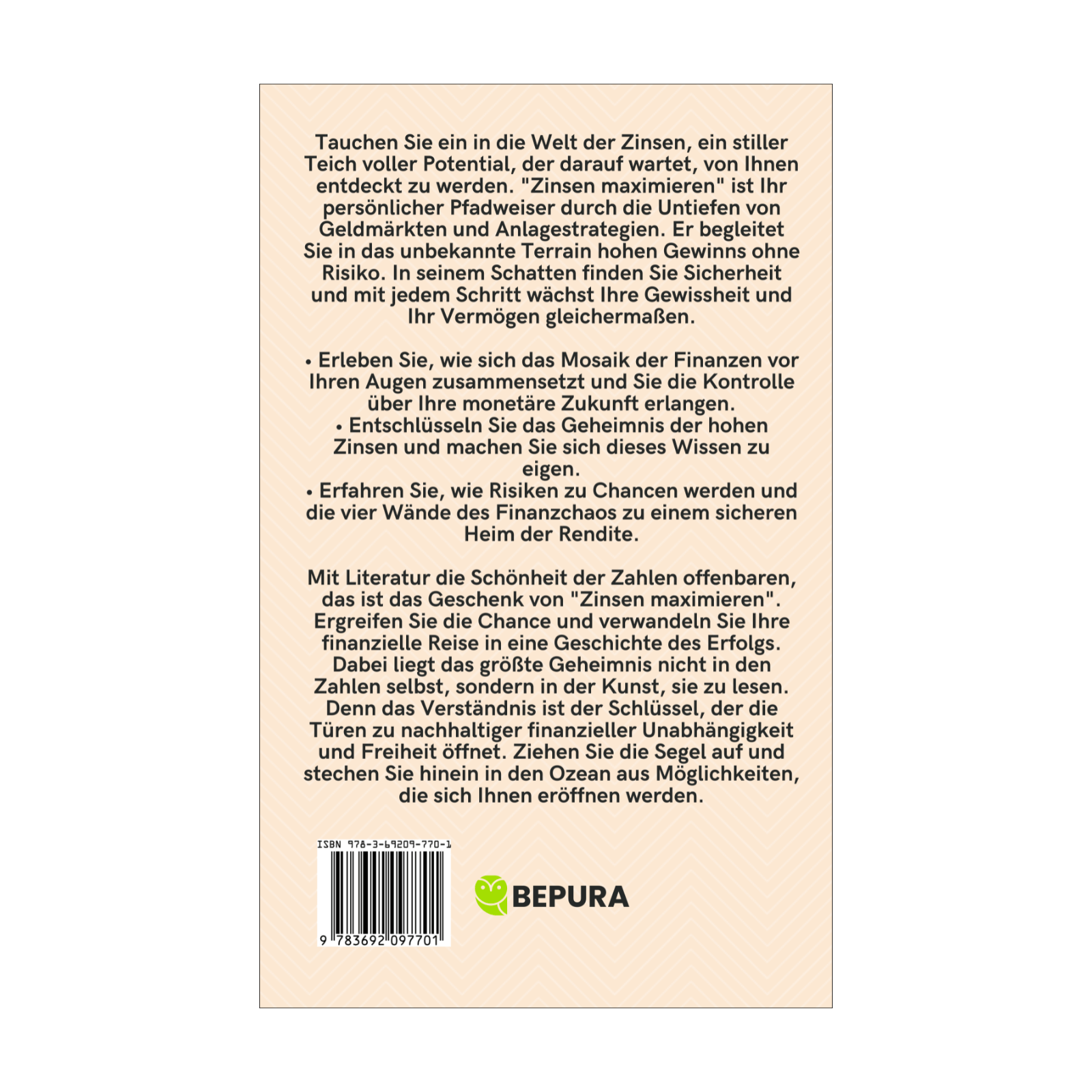 Zinsen maximieren || Ihr sicherer Weg zu hohen Erträgen ohne Risiko 2 Zinsen maximieren Rückseite
