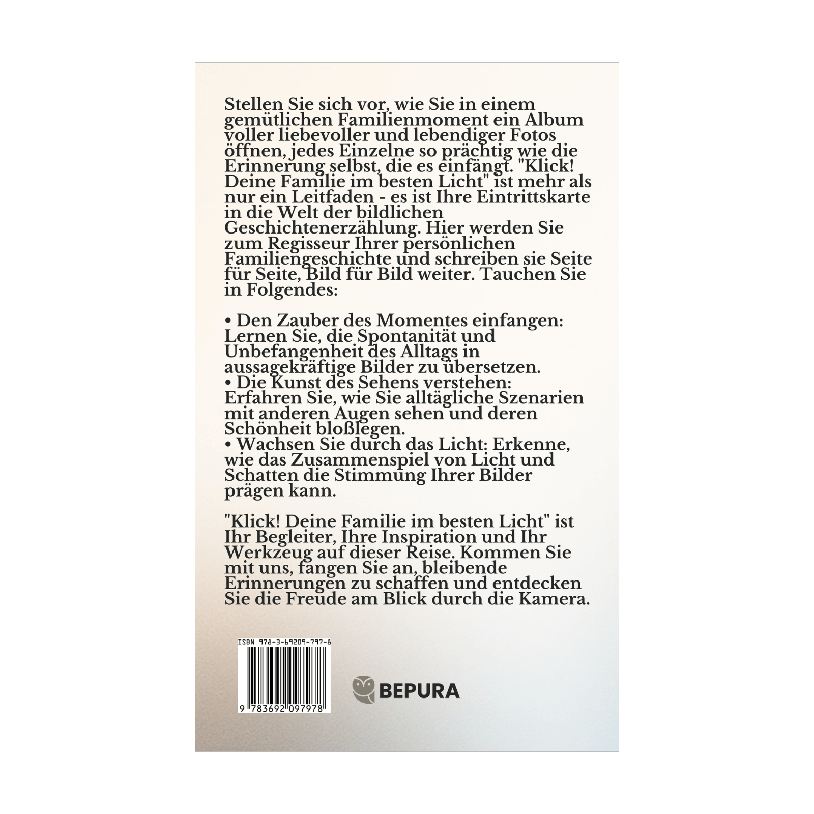 Klick! Deine Familie im besten Licht || DIY Fotoshootings, die Erinnerungen für immer festhalten 2 Klick! Deine Familie im besten Licht Rückseite