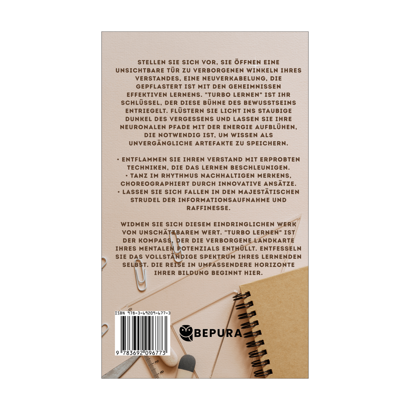 Turbo-Lernen || Entfache dein Gehirn und verbessere deine Noten ohne Mehrarbeit 2 Turbo-Lernen-3 Rückseite