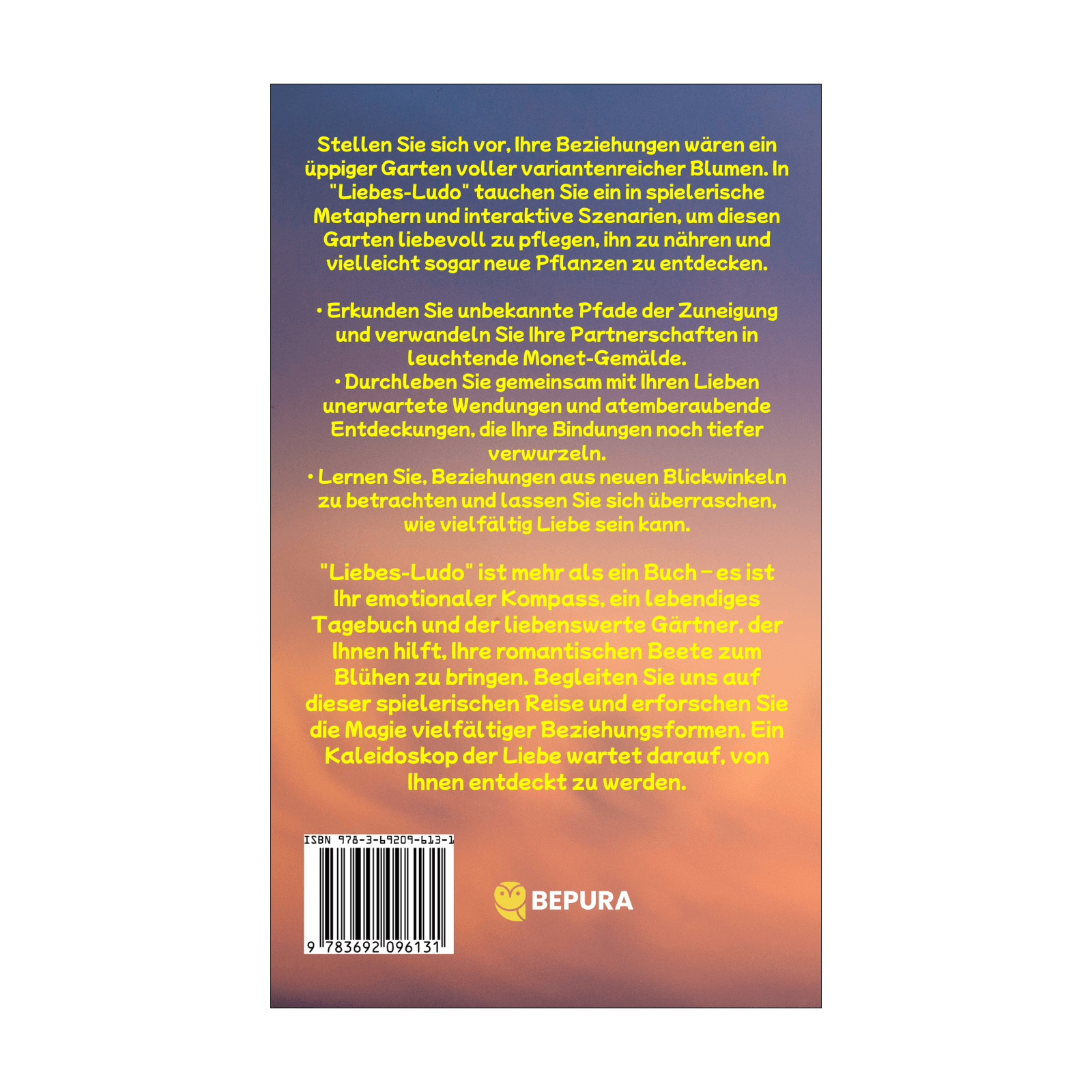 Liebes-Ludo || Das interaktive Spielbuch für deine Beziehungsformen 2 Liebes-Ludo Rückseite
