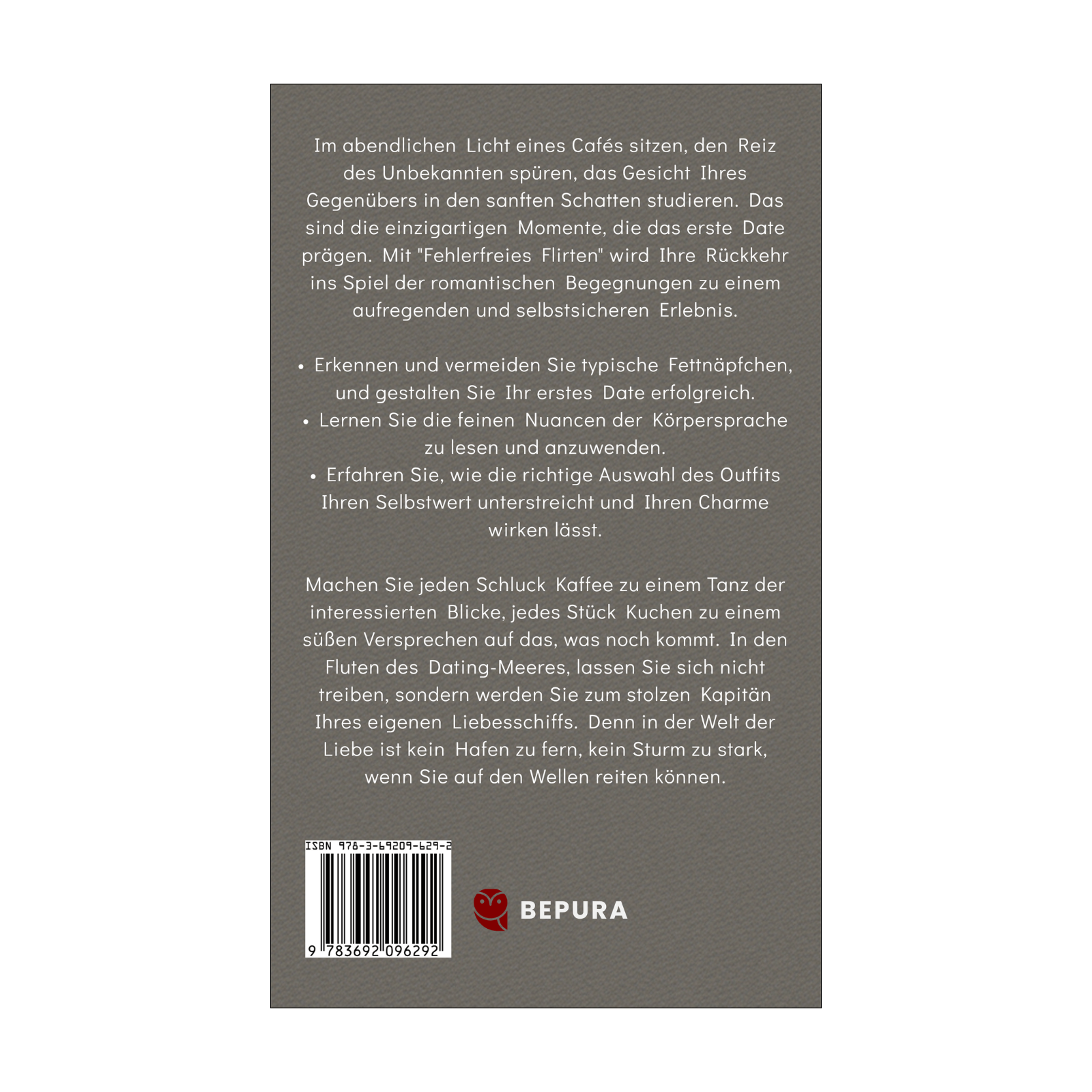 Fehlerfreies Flirten || Meistern Sie Ihr erstes Date mit Stil, Charme und Selbstvertrauen 2 Fehlerfreies Flirten Rückseite