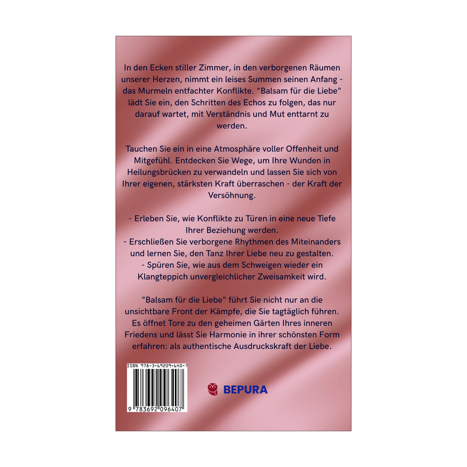 Balsam für die Liebe || Wie du Konflikte löst und Harmonie in deiner Beziehung wieder entfachst 2 Balsam für die Liebe Rückseite