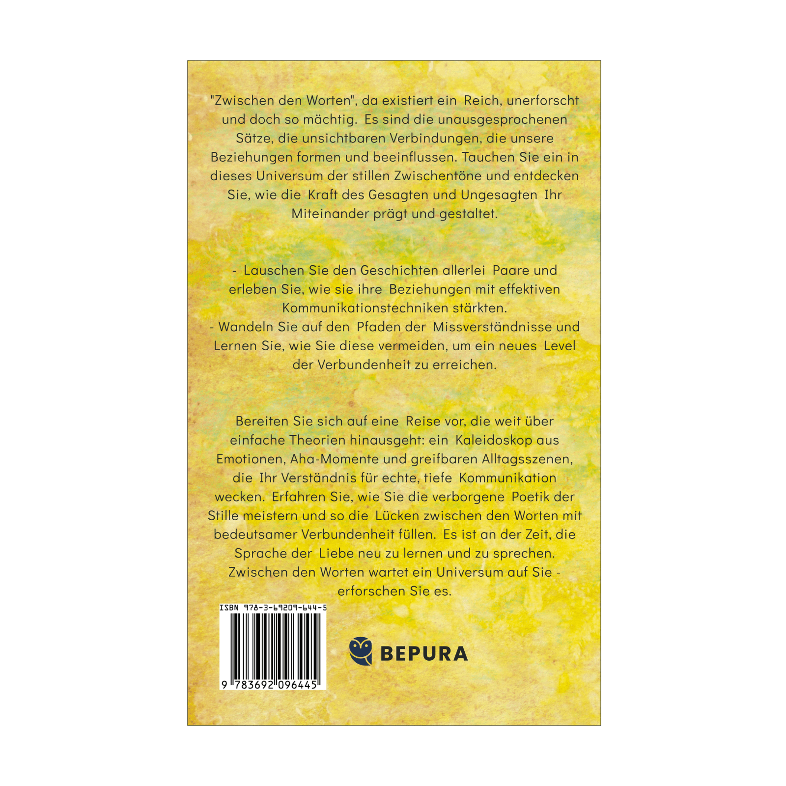 Zwischen den Worten || Wie Sie Missverständnisse in Ihrer Beziehung vermeiden und durch effektive Kommunikation ein neues Level der Verbundenheit erreichen 2 Zwischen den Worten Rückseite