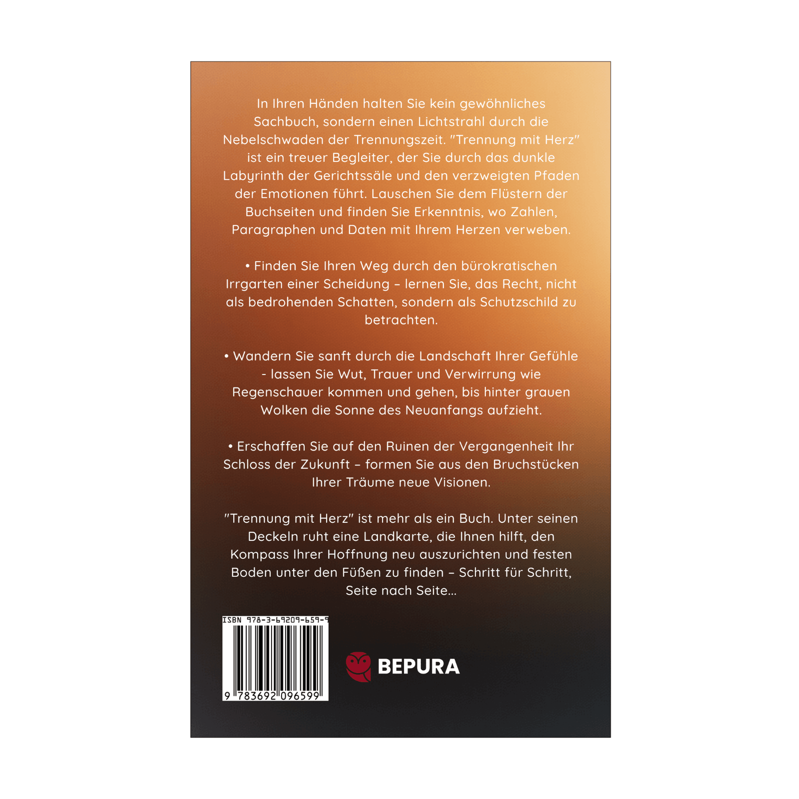 Trennung mit Herz - Dein Neustart nach dem Scheidungsanwalt || Ein Wegweiser durch emotionale Landschaften 2 Trennung mit Herz Rückseite