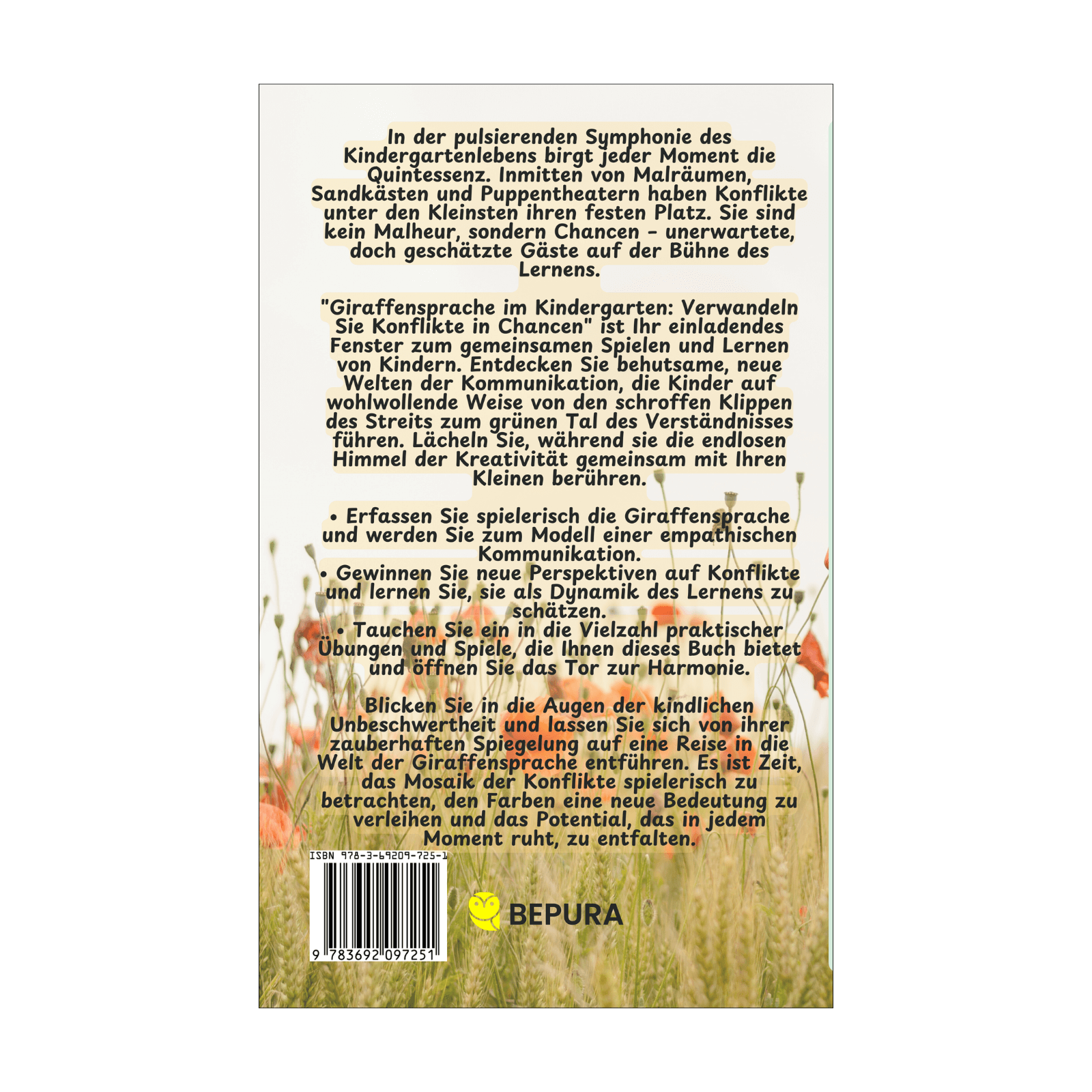 Giraffensprache im Kindergarten: Verwandeln Sie Konflikte in Chancen 2 Giraffensprache im Kindergarten Rückseite