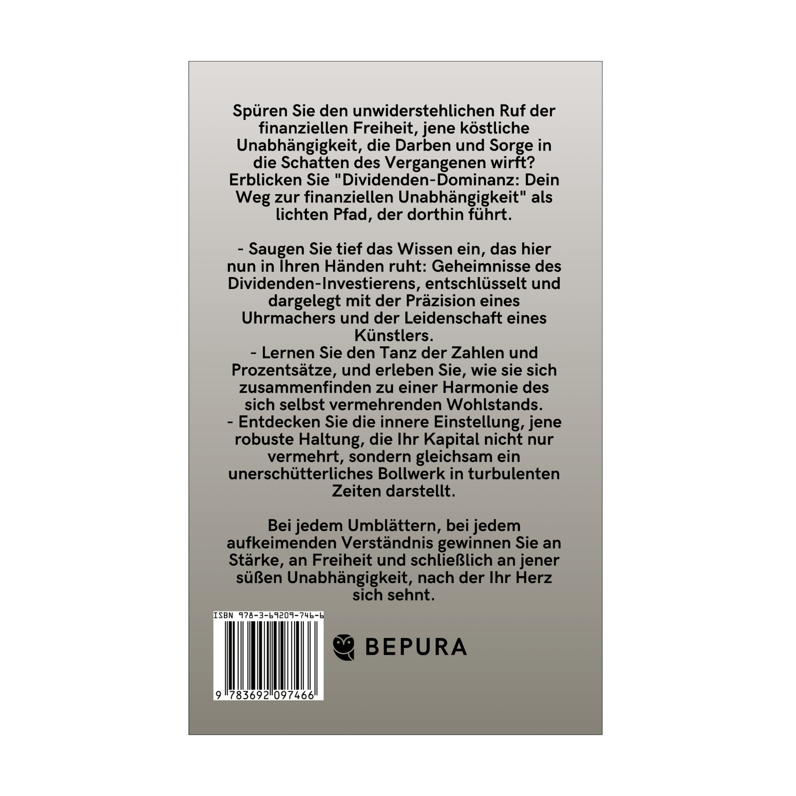 Dividenden-Dominanz: Dein Weg zur finanziellen Unabhängigkeit 2 Dividenden-Dominanz Rückseite