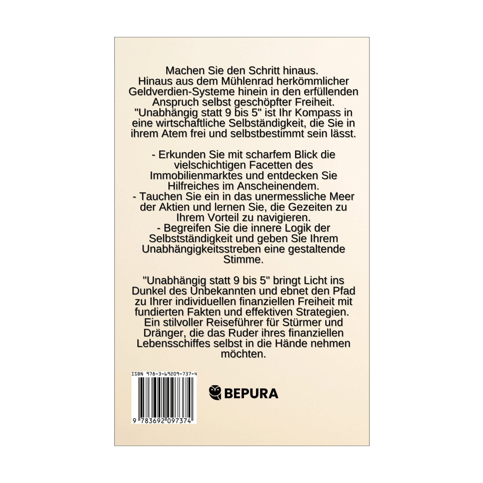 Unabhängig statt 9 bis 5: Dein evidenzbasierter Weg zur finanziellen Freiheit 2 Unabhängig statt 9 bis 5 Rückseite